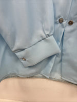 New Women’s Dickson Jenkins Blue Long Sleeve Pearl Snap Size 34 MM-100
