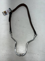 New Tough 1 Brown Aluminum Hinge Leather Strap Cribbing Collar #52-2085 W-52
