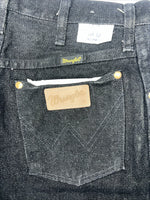 New Women’s Black Wrangler Pro Rodeo Cowboy Cut Denim Jeans. 12/34 C-25