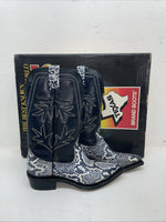 New Women’s Blue Snake Skin Texas Brand Cowboy Boots. 72 5.5 5 1/2 C. 2-41