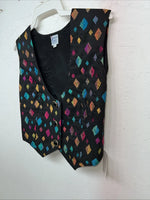 New Women’s Congress Classics Multicolor Western Show Vest Large E-601