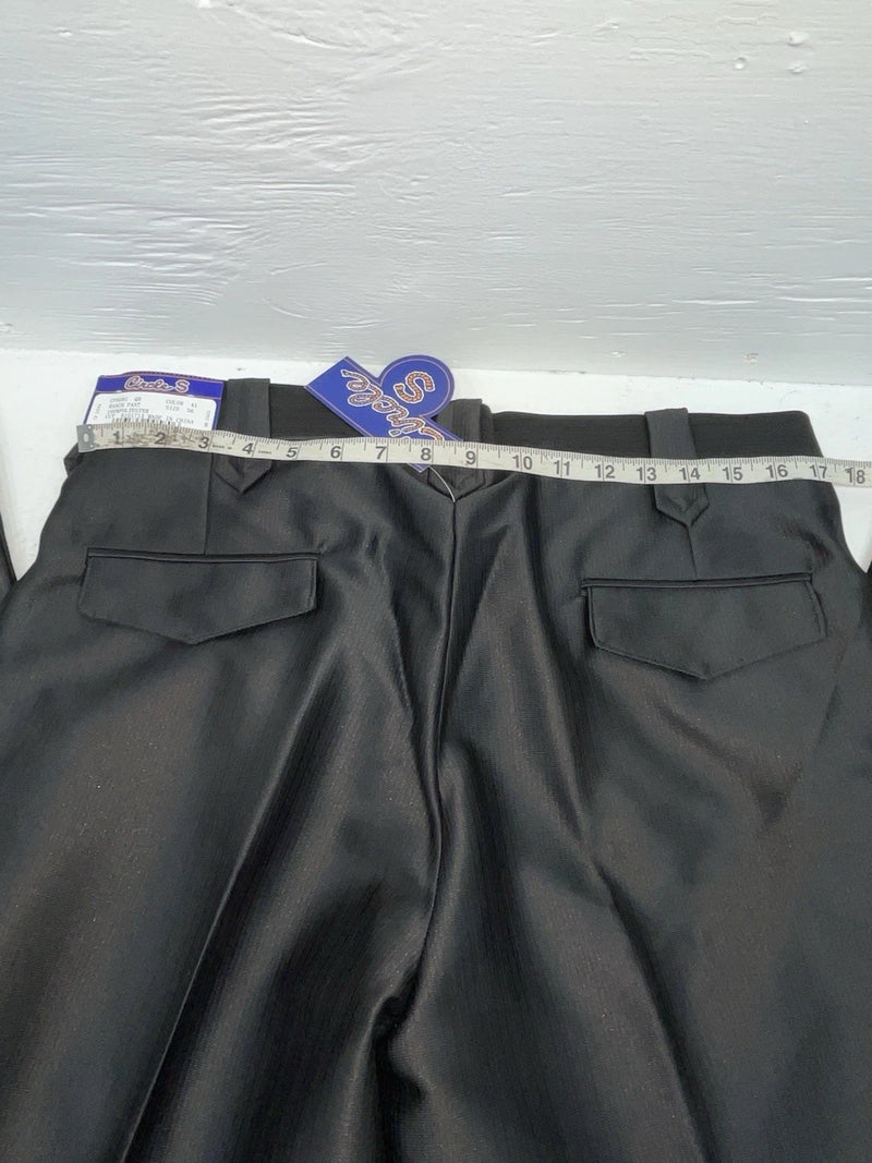 New Vintage Black Circle S Polyester Pants #CP5091 SS-14
