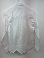 New Boys ELY Cattleman White Long Sleeve Pearl Snap Size 16 DD-76 