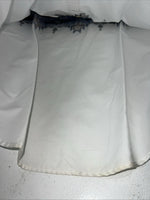New Men’s White Blue Cumberland Outfitters Pearl Snap Long Sleeve Medium I-54