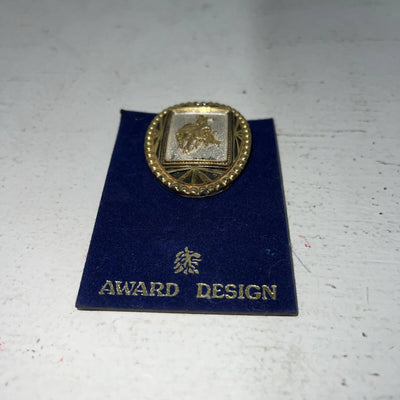 New Women’s Gold Award Design Money Clip With Bronc Rider. 9177 A-132