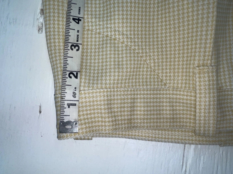 New Vintage Cream Checkered Dickson Jenkins Polyester Pants #502 XX-16