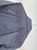 New Women’s Dickson Jenkins Blue Checker Long Sleeve Pearl Snap Size 32 MM-92