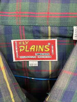New Men’s ELY Plains Green Multicolor Plaid Long Sleeve Pearl Snap Large Q-66
