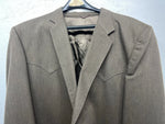 New Men’s Circle S Brown Suit Jacket 52R #24244 W-602