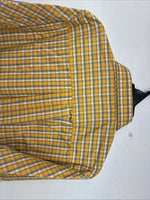 New Teens Wrangler Yellow Plaid Long Sleeve Button Up XL DD-65