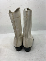 New Women’s White Texas Brand Cowboy Boots. 7611 7.5 7 1/2 M. 17-82