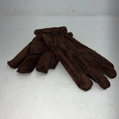 New Dremier Brown Leather Warm Lined Riding Gloves E-501