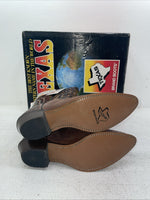 New Men’s Brown Texas Brand Cowboy Boots. 4731 9 M. 3-62