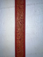 New Red Genuine Leather Nocona Tooled S Belt #N3460204 JJ-168