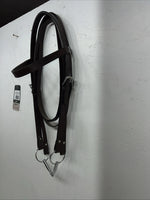 New Leather Tough 1 Western Browband Headstall W/ Split Reins And Bit Large S-73