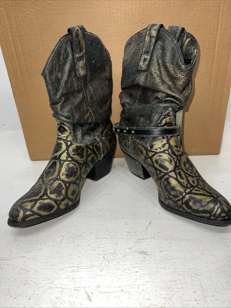 New Women’s Multicolor Kenny Rodger’s Cowboy Boots. S 40520 6.5 6 1/2 M. 19-112