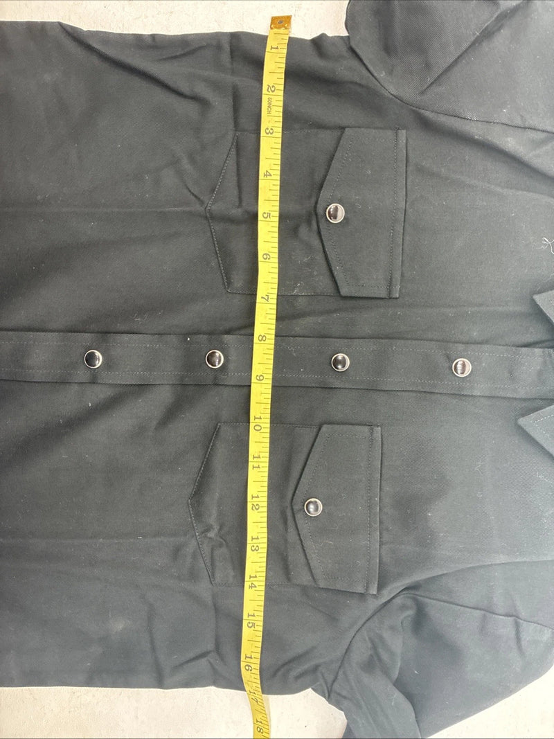 New Kids Western Express Black Long Sleeve Button Up Medium YY-89
