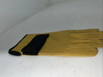 New Tough 1 Yellow Soft Cowhide Rodeo Bronc Glove Large #58-5900 FF-1