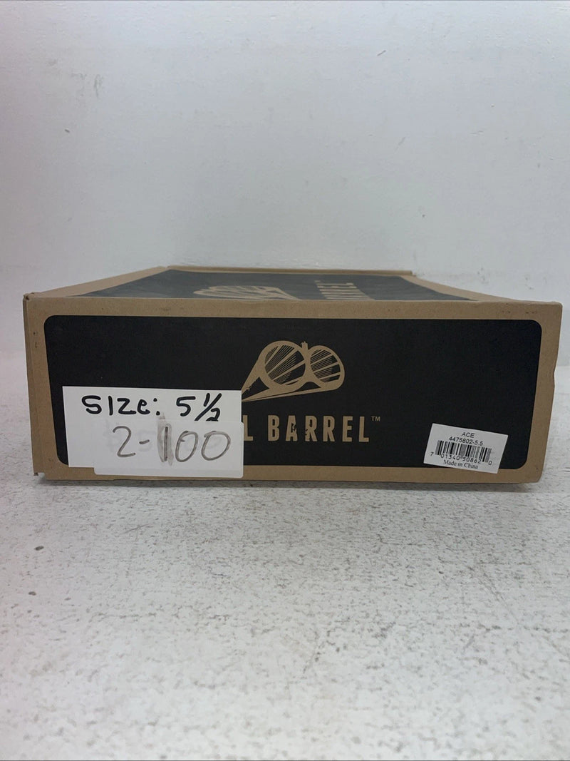 New Youth Brown DBL Barrel Cowboy Boots. 4475802 5.5 5 1/2. 2-100