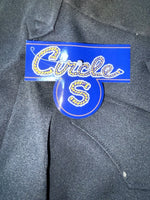 New Vintage Black Circle S Polyester Pants #CP4793 XX-63