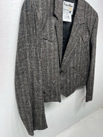 New Women’s Pioneer Wear Gray Short Suit Jacket 38 #12555 W-605