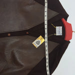 New Women’s Brown Caldwell Virgin Wool Leather Jacket M #429 3C-49
