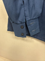 New Women’s Fenton Blue Long Sleeve Pearl Snap Size 30 YY-20