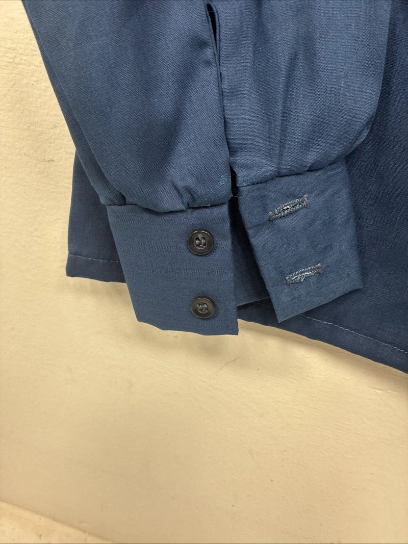 New Women’s Fenton Blue Long Sleeve Pearl Snap Size 30 YY-20
