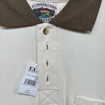 New Men’s Cumberland Brown Western Designed Short Sleeve Polo Shirt XL J-31