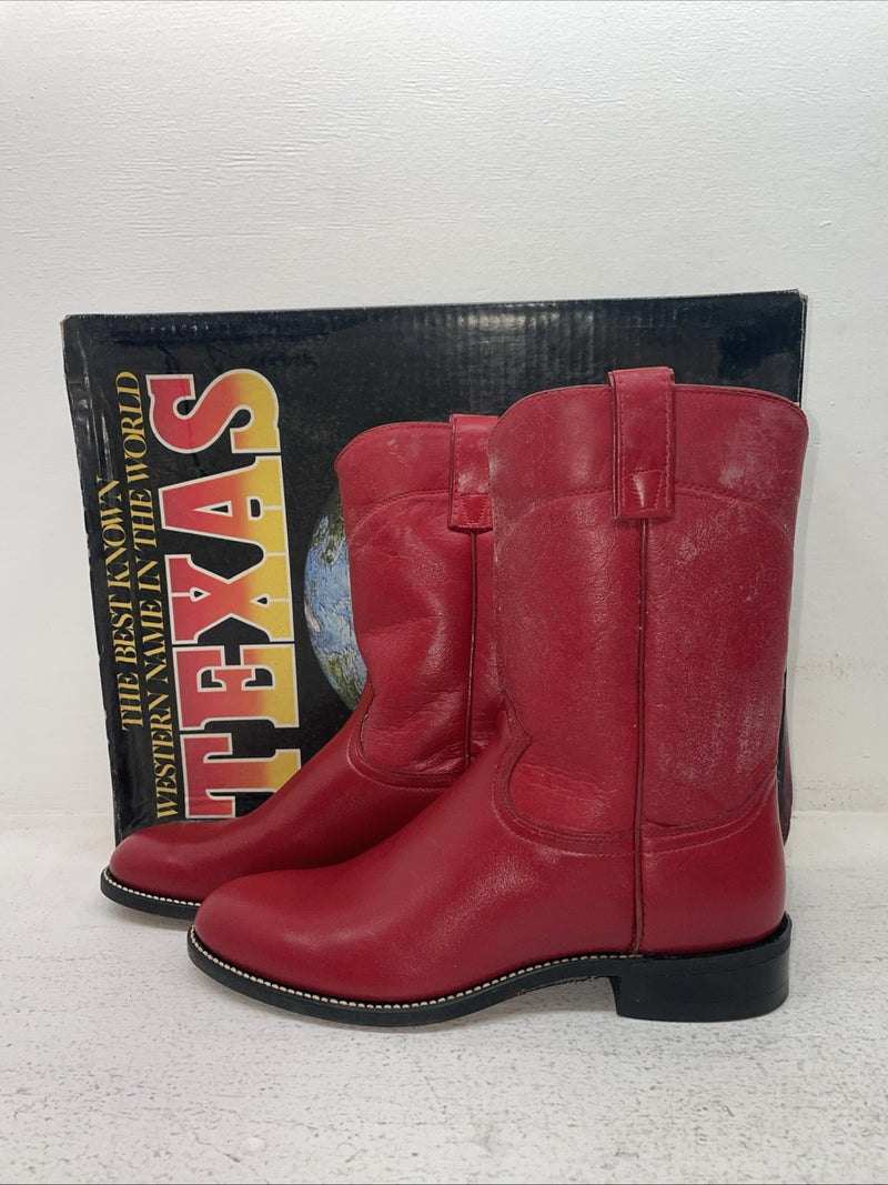 New Men’s Red Texas Brand Cowboy Boots. 4403 6.5 6 1/2 M. 1-52