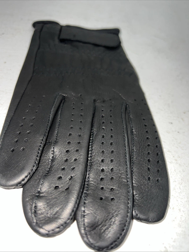 New Black Leather Show And Riding Gloves B-503
