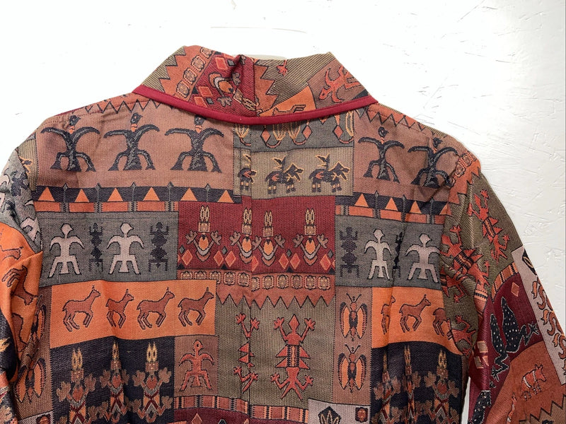 New Women’s Multicolor Crazy Cowgirl Short Jacket Medium #ccJ53 WW-16