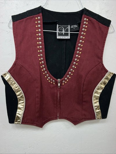 New Women’s Valencia Purple Vest Large #69479 UU-54