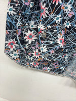 New Women’s Dickson Jenkins Multicolor Long Sleeve Pearl Snap Size 30 KK-1