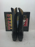 New Men’s Black Texas Brand Cowboy Boots. 4000 10 M. 7-59