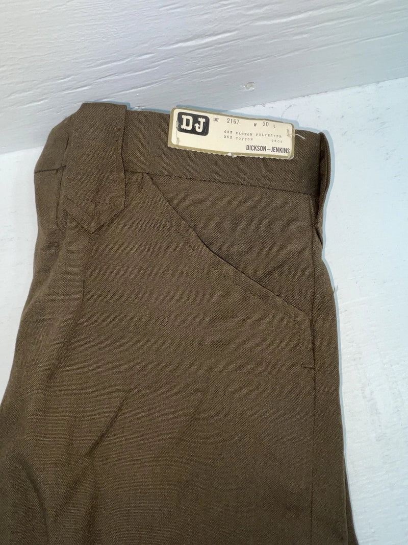 New Vintage Brown Dickson Jenkins Polyester Pants #2167 OO-79