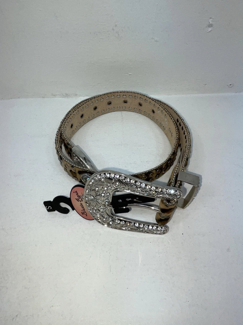 New Leopard Print Genuine Leather Blazin Roxx Bling S Belt #N1330999 Z-51