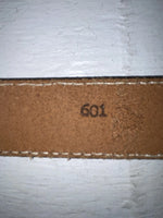 New Brown Genuine Leather Perkies Tooled 22” Belt #601 NN-51