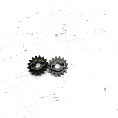 84 Suzuki LT185 OEM 16T Gear Position Indicator Gear Pair 25362-18900 AS39