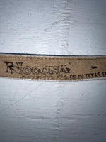 New White Genuine Leather Nocona Silver Pendent 30” Belt #G762 JJ-37