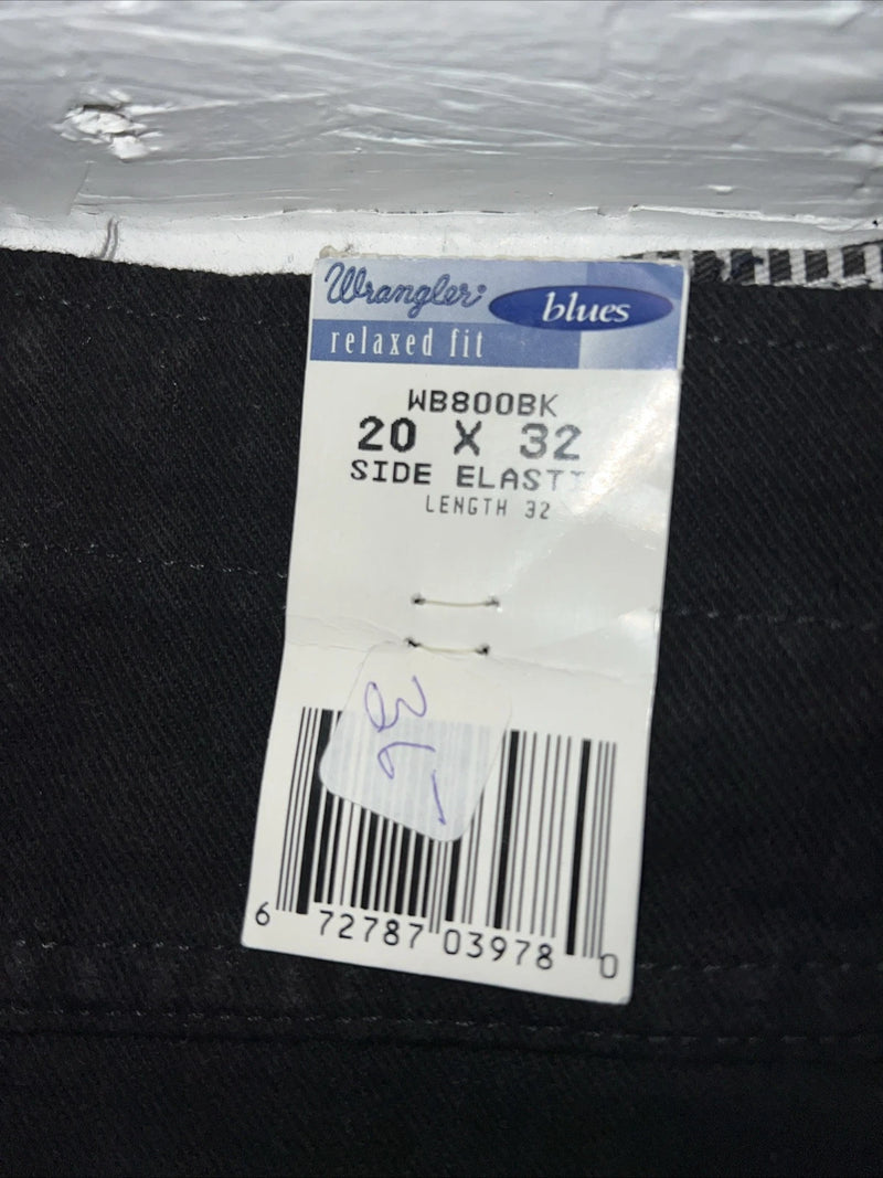 New Men’s Wrangler Blues Relaxed Fit Side Elastic Jeans. 20x32 J-1