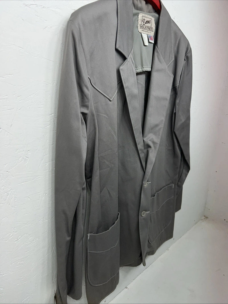 New Men’s Boone Industries Grey Suit Jacket XL AA-608 