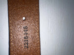 New Brown Genuine Leather Nocona Weaved And Pendent 46” Belt #2216448 NN-142