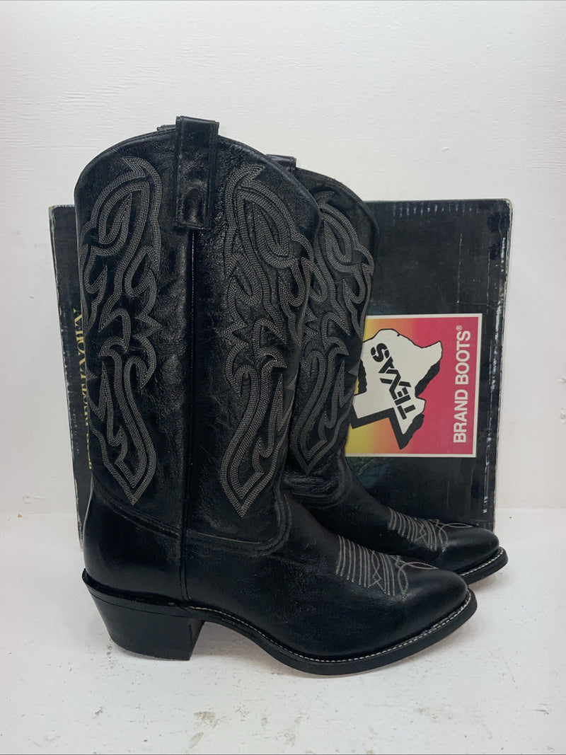 New Men’s Black Texas Brand Cowboy Boots. 7800 11 D. 8-51