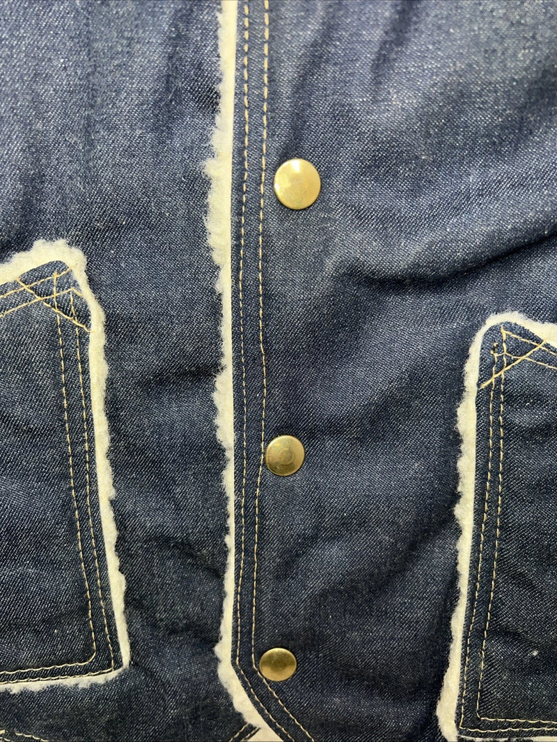 New Women’s Comfy Denim Wool Vest Small L-608