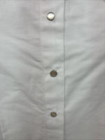 New Women’s Cumberland White Design Short Sleeve Pearl Snap Medium MM-84