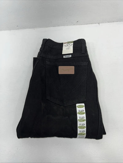 New Men’s Black Cowboy Cut Wrangler Relaxed Fit Denim Jeans. 15/16x34 I-9