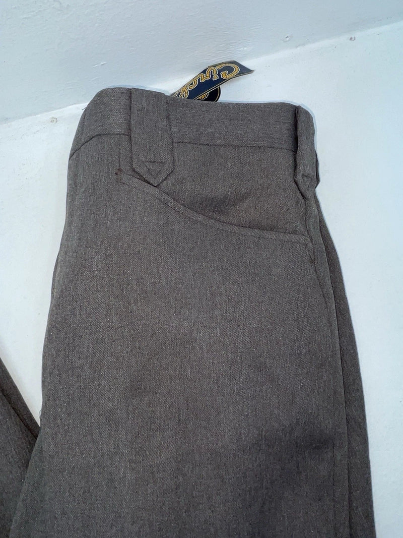 New Vintage Gray Circle S Polyester Pants #CP4768 OO-102