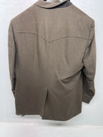 New Men’s Circle S Brown Suit Jacket 52R #24244 W-602