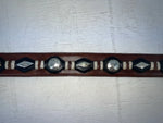 New Brown Genuine Leather Nocona Gold Pendent 44” Belt #2413644 NN-143